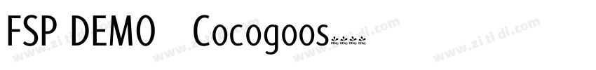 FSP DEMO   Cocogoos字体转换